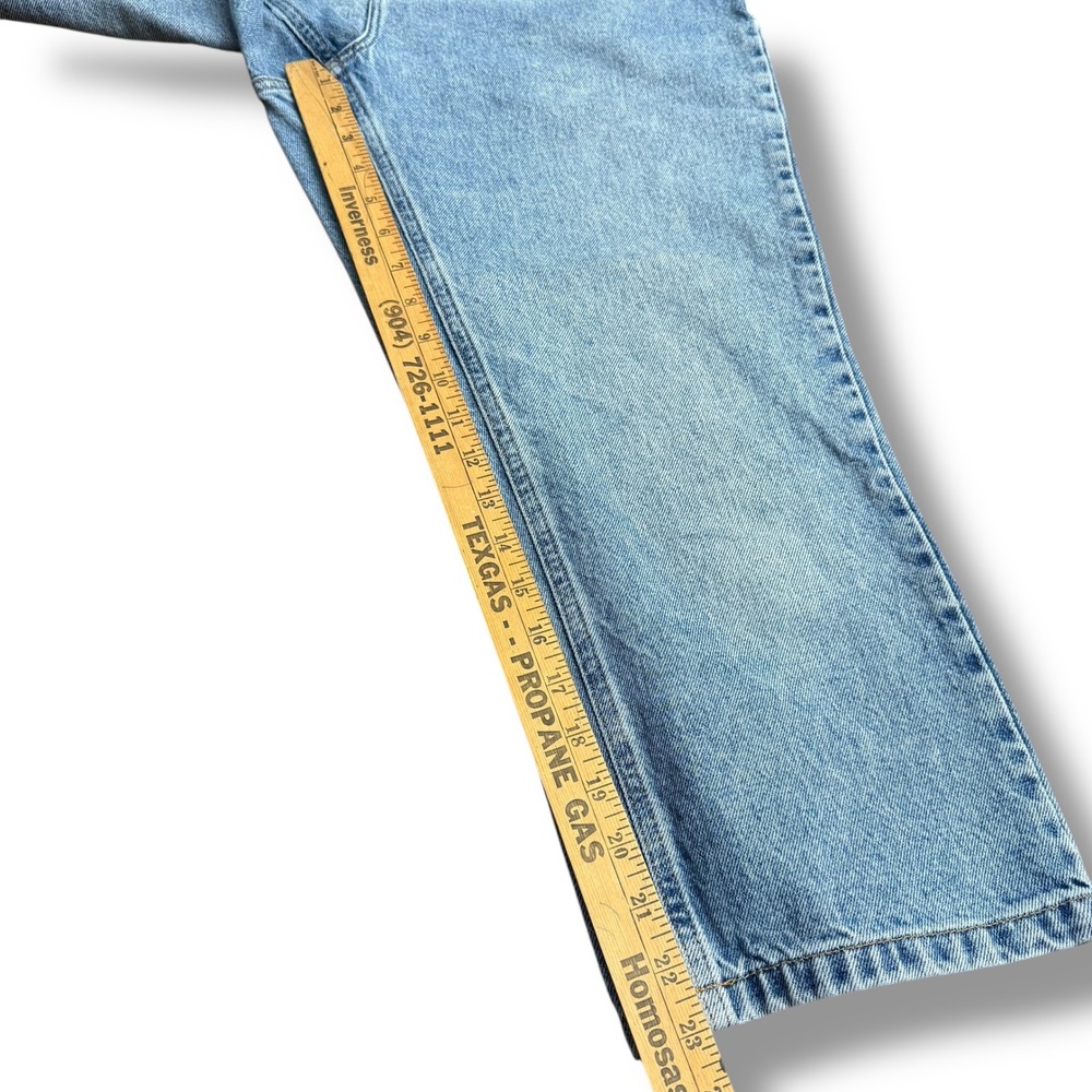 Vintage Tommy Hilfiger Mens Size 32x23 Light Wash Wide Leg Denim Jeans - Picture 9 of 11